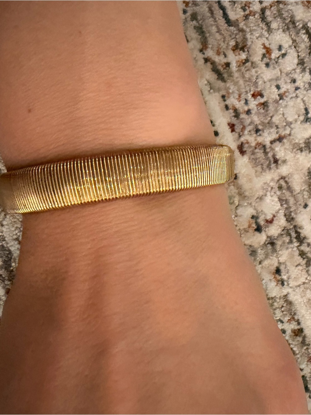 Gold Tone Omega Bracelet